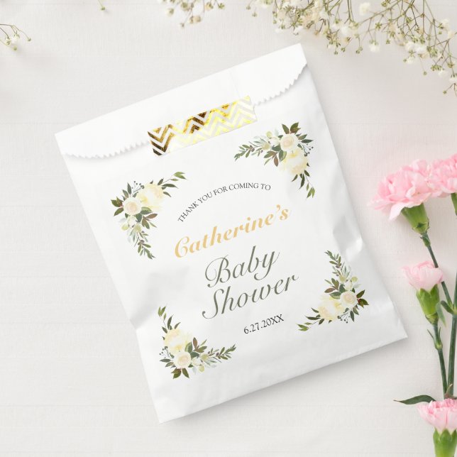 Fresh Yellow Spring Floral Baby Shower Favour Bag (Sealed)