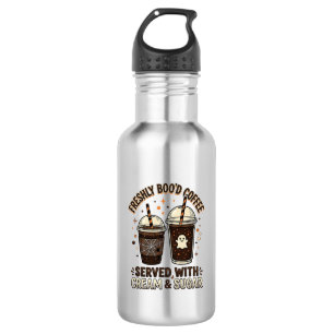 Freshly Bood Coffee Halloween Ghost Cup 532 Ml Water Bottle