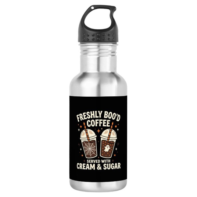 Freshly Bood Halloween Coffee 532 Ml Water Bottle (Front)