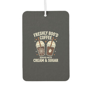 Freshly Bood Halloween Coffee Air Freshener