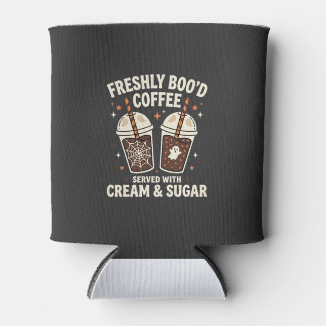 Freshly Bood Halloween Coffee Can Cooler (Front)
