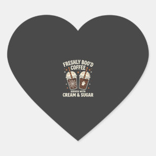 Freshly Bood Halloween Coffee Heart Sticker