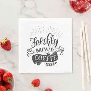 Freshly Brewed Coffee Napkin