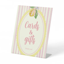 Freshly Cards & Gifts Pink Lemon Party Table Sign