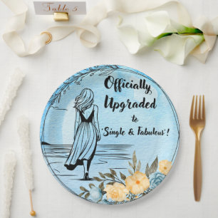 Freshly Divorced Woman Party Paper Plates – Funny