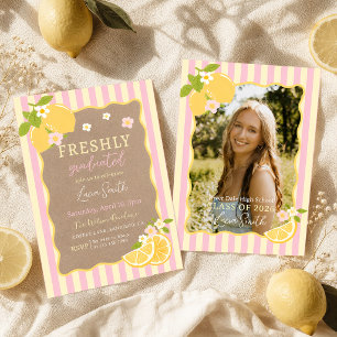 Freshly Graduated Graduation Announcement Photo