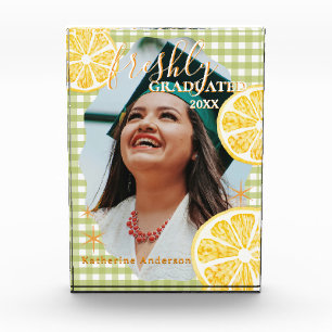 Freshly Graduated Lemon Gingaham Photo Block