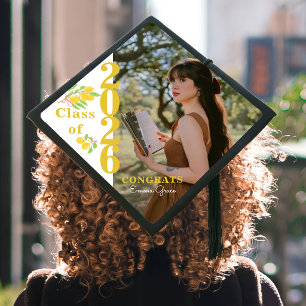Freshly Graduated Lemon Graduation Cap Topper