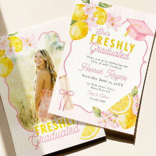 Freshly Graduated Lemon Party Invitation
