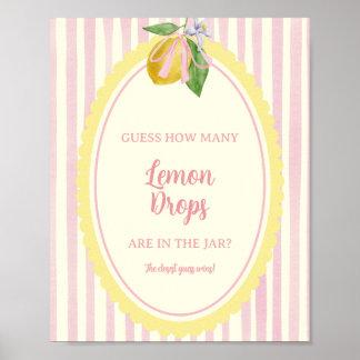 Freshly Guess How Many Lemon Drops Are in the Jar Poster