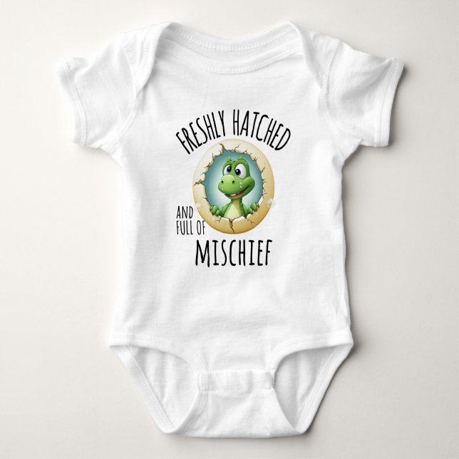 Freshly Hatched | Baby Dino Hatching Bodysuit (Front)