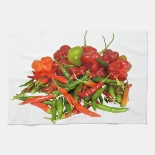 Freshly Picked Chillies Tea Towel