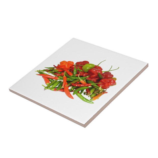 Freshly Picked Chillies Tile (Side)