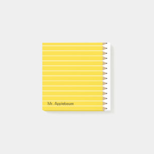 Freshly Sharpened Pencils Add Name 3 x 3 Post-it Notes