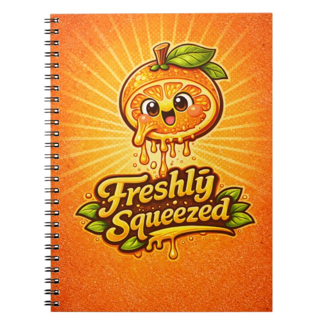 Freshly Squeezed - Feelin' Fruity - Foodie Fiends Notebook (Front)