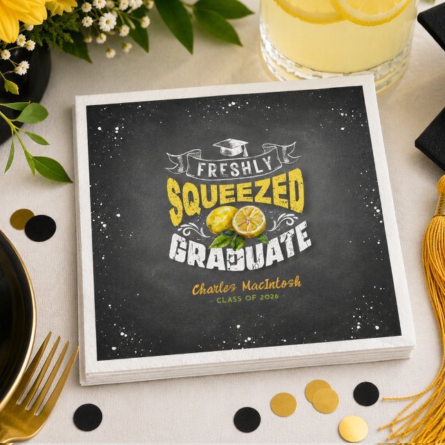 Freshly Squeezed Graduate Napkin (Creator Uploaded)