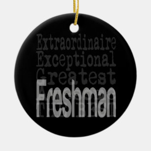 Freshman Extraordinaire Ceramic Ornament