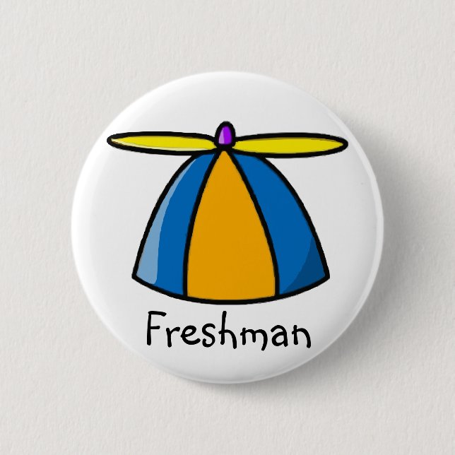Freshmen Beanie 2 Inch Round Button (Front)