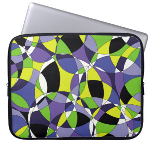 Freshness coloured abstract patternabstract, art, laptop sleeve