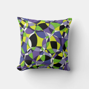 Freshness coloured abstract patternabstract, art, throw pillow