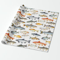 Freshwater Fish Wrapping Paper