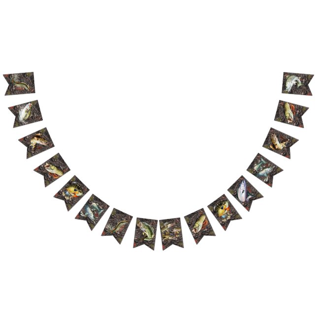 Freshwater Fishing Party Bunting Flags (All)