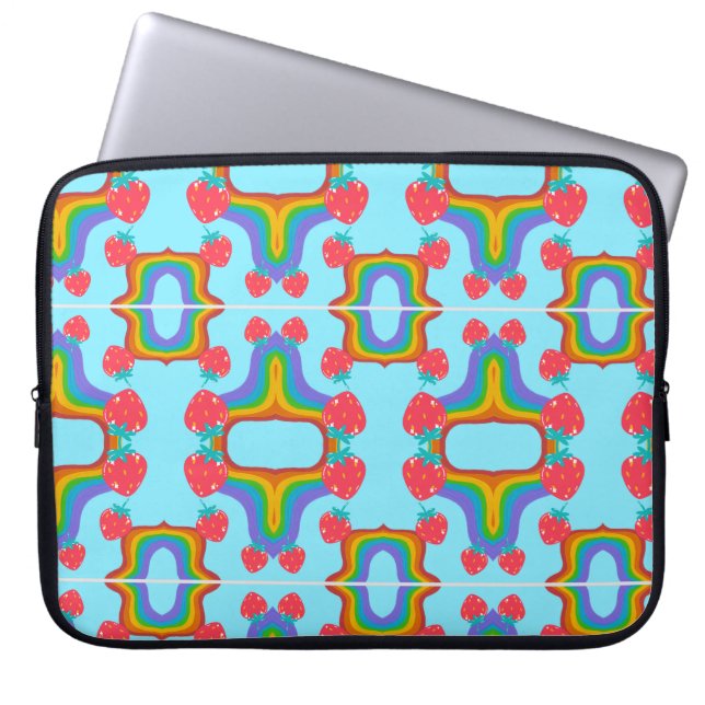 fresitas pattern laptop sleeve (Front)