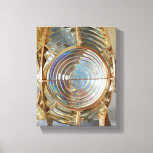 Fresnel lens, Anacapa lighthouse, Channel Islands Canvas Print