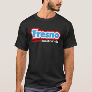 Fresno CA Retro Chunky Typography T-Shirt