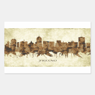 Fresno California Cityscape Sticker