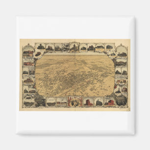 Fresno California in 1901 Magnet