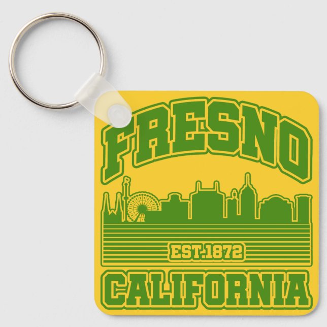 Fresno,California Keychain (Front)