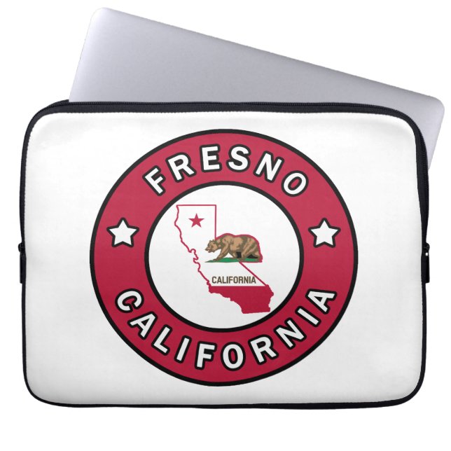 Fresno California Laptop Sleeve (Front)
