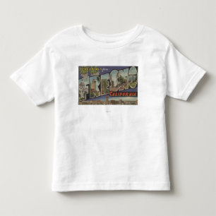 Fresno, California - Large Letter Scenes Toddler T-shirt