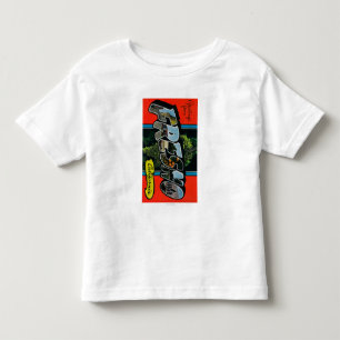 Fresno, California - Large Letter Scenes Toddler T-shirt