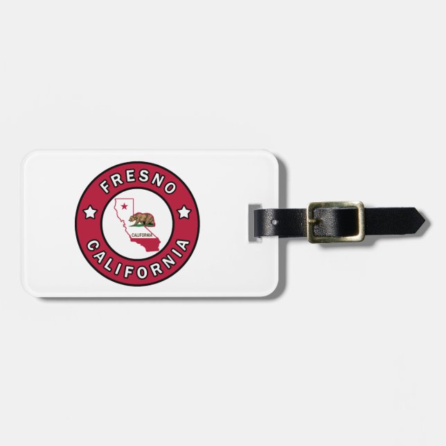 Fresno California Luggage Tag (Front Horizontal)