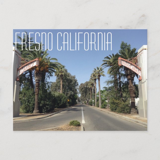 Fresno California Postcard (Front)