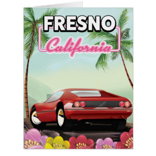 Fresno California travel poster