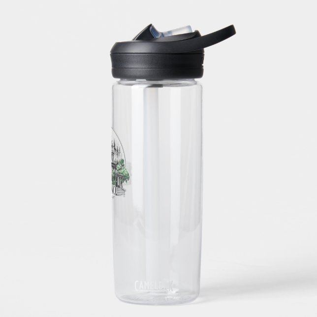 Fresno City California USA Water Bottle (Left)