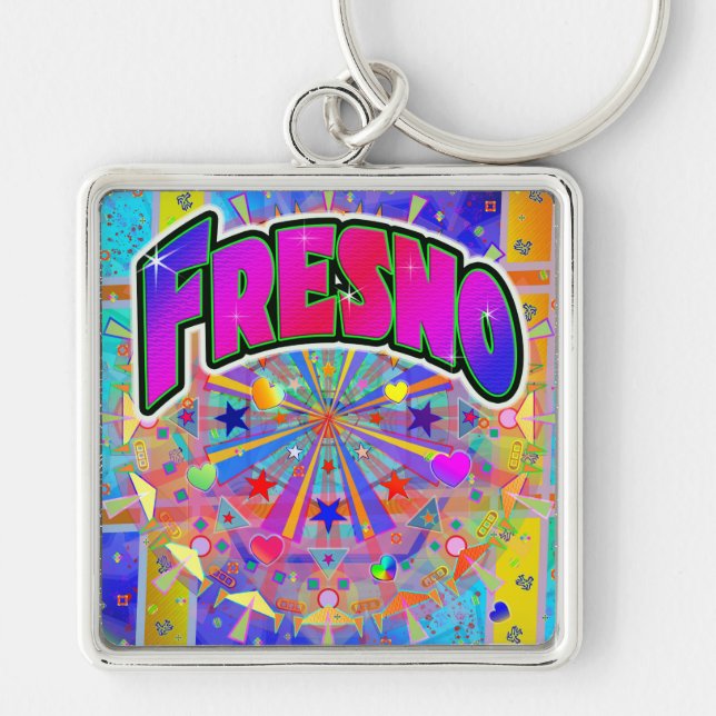Fresno Cosmic Unity Keychain (Front)