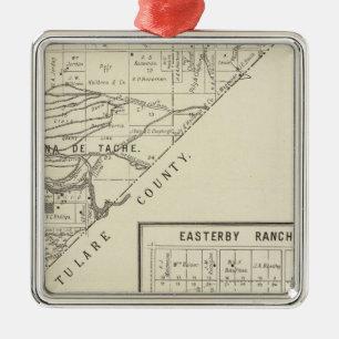 Fresno County, California 11 Metal Ornament