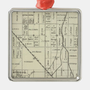 Fresno County, California 12 Metal Ornament