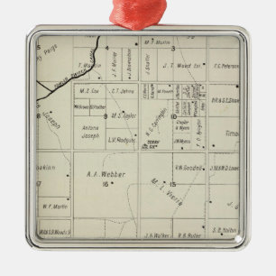 Fresno County, California 12 Metal Ornament