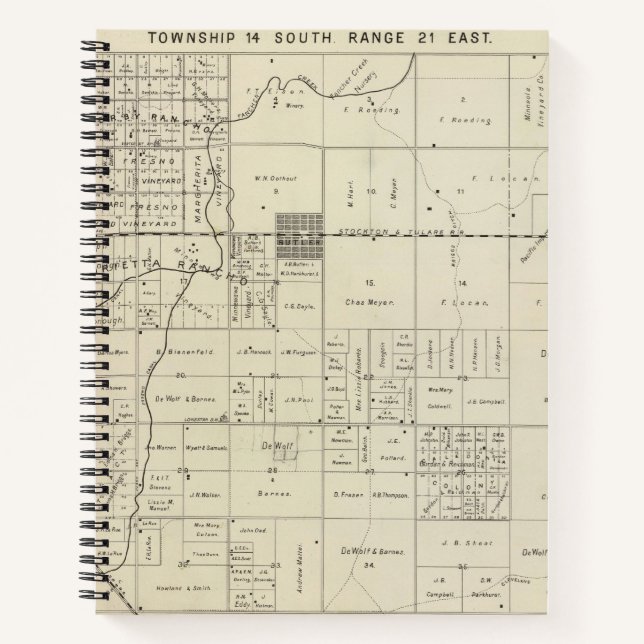 Fresno County, California 13 2 Notebook (Front)