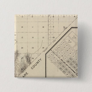 Fresno County, California 15 2 Inch Square Button