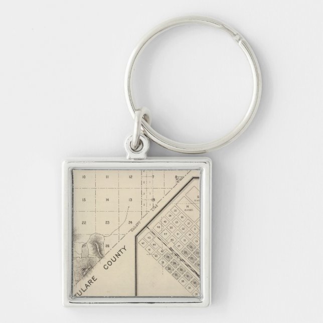 Fresno County, California 15 Keychain (Front)