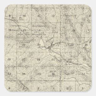 Fresno County, California 19 Square Sticker