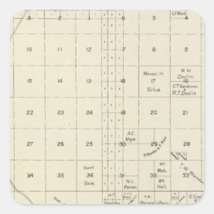 Fresno County, California 20 Square Sticker
