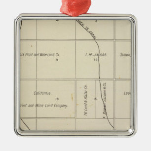 Fresno County, California 23 Metal Ornament