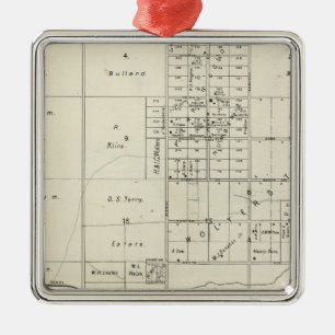 Fresno County, California 24 Metal Ornament